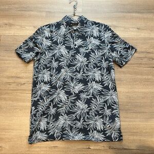 TravisMathew Navy Floral Polo